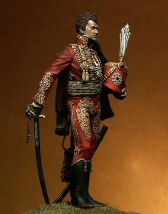 1/18 Medieval Fantasy Warrior, Resin Model Figure Kit, Unassembled and Unpainted