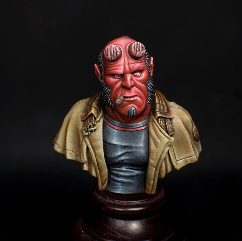 Demon Character, Resin Model Bust Kit, Fantasy Theme, Unassembled and Unpainted
