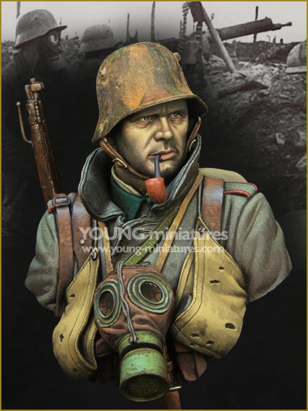 WWI German Stormtrooper — Resin Bust