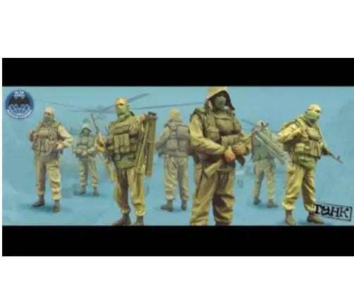 1/35 WWII Soviet Infantry, 4 Figures, Resin Model Figure Kit, Unassembled and Unpainted