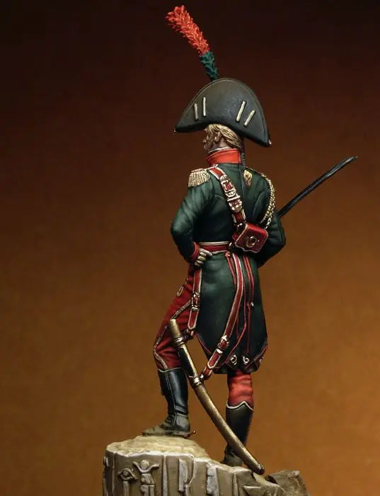 75mm Napoleonic Egyptian Officer of the Guide, Resin Model Figure Kit, Unassembled and Unpainted