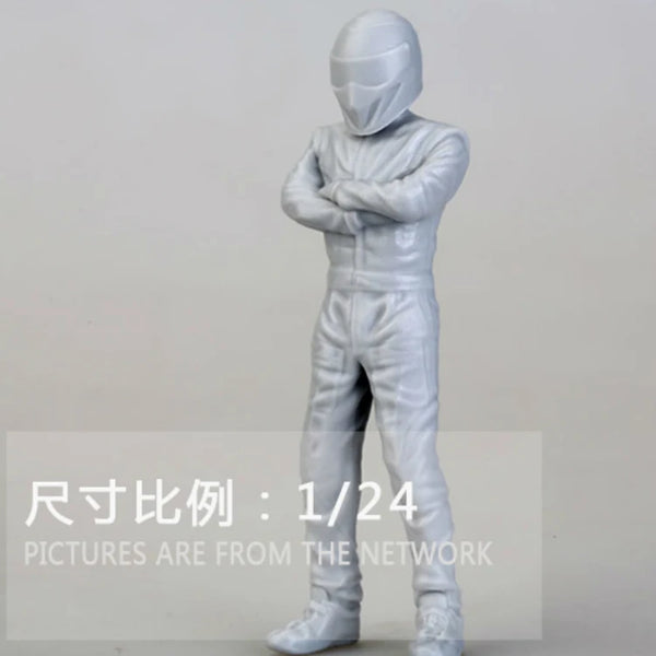 1/24 Modern Racing Driver, Resin Model Figure Kit, Unassembled and Unpainted