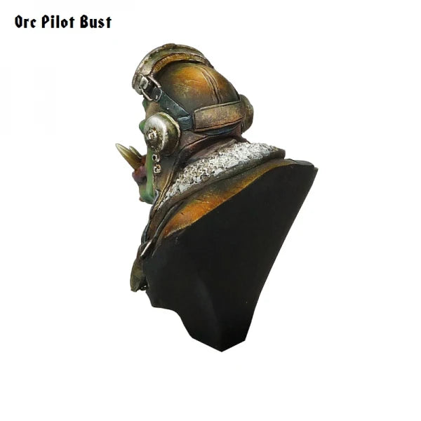1/12 Orc Pilot, Resin Model Bust Kit, Fantasy Theme, Unassembled and Unpainted