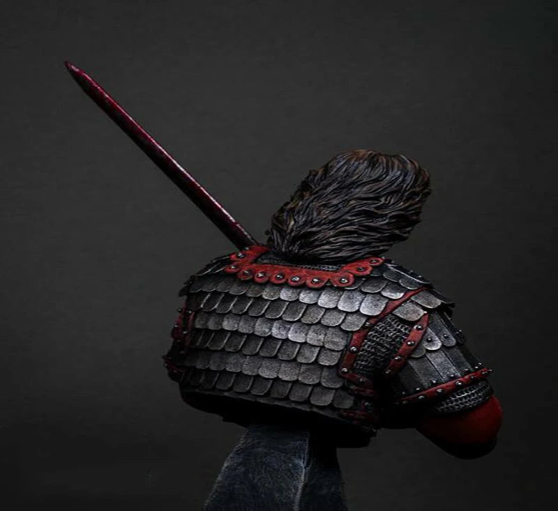 1/9 Ancient Warrior with Sword, Resin Model Bust Kit, Unassembled and Unpainted