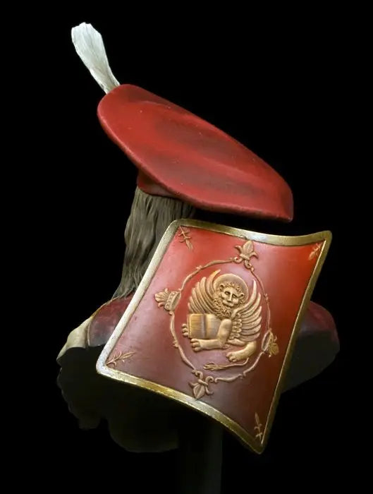 1/10 Venetian Admiral, Resin Model Bust Kit, Military Theme, Unassembled and Unpainted