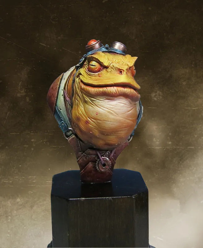 90mm Toad Warrior, Resin Model Bust Kit, Fantasy Theme, Unassembled and Unpainted