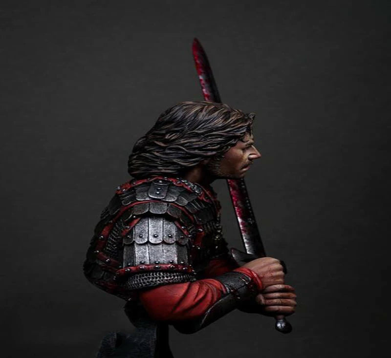 1/9 Ancient Warrior with Sword, Resin Model Bust Kit, Unassembled and Unpainted