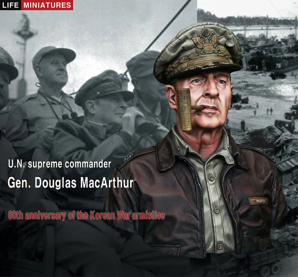 1/10 Cold War General Douglas MacArthur, Resin Model Figure Kit, Unassembled and Unpainted
