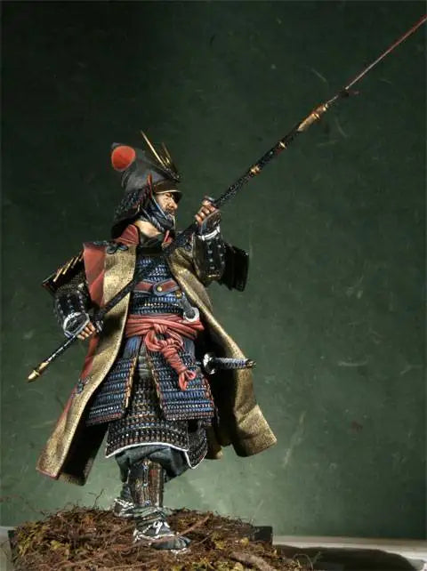 1/18 Medieval Samurai Warrior, Resin Model Figure Kit, Unassembled and Unpainted