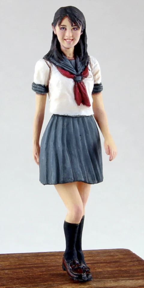 1/35 High School Girl, Resin Model Figure Kit, Anime Theme, Unassembled and Unpainted
