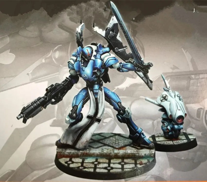 60mm Mecha Robot Suit, 2 Figures, Resin Model Figure Kit, Sci-Fi Theme, Unassembled and Unpainted