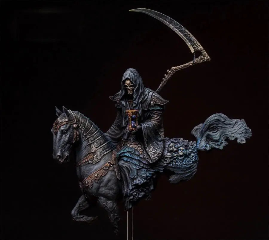 1/20 Grim Reaper on Horseback, Resin Model Figure Kit, Fantasy Theme, Unassembled and Unpainted