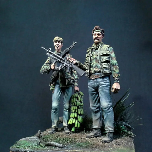 1/35 Vietnam War US Navy SEAL Soldiers, 2 Figures, Resin Model Figure Kit, Unassembled and Unpainted