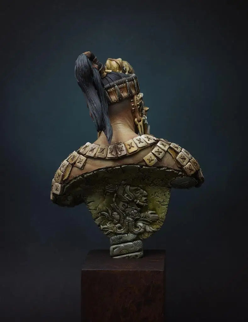 1/9 Mayan Warrior Shaman, Resin Model Bust Kit, Fantasy Theme, Unassembled and Unpainted