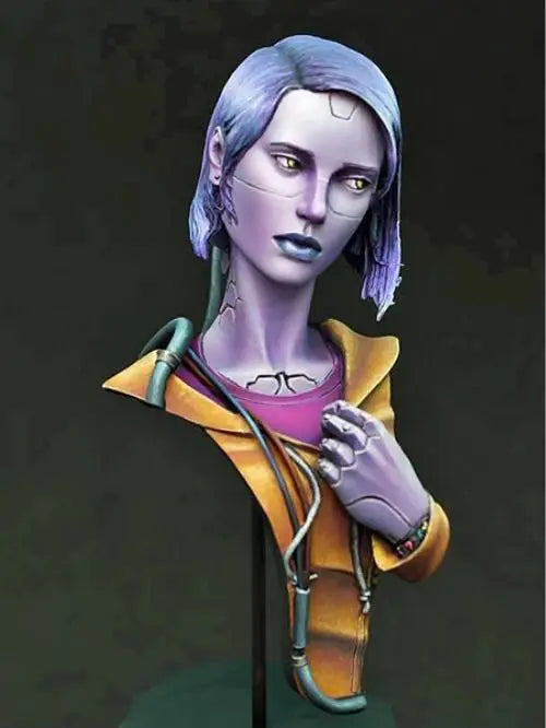 70mm Female Sorceress, Resin Model Bust Kit, Fantasy Theme, Unassembled and Unpainted
