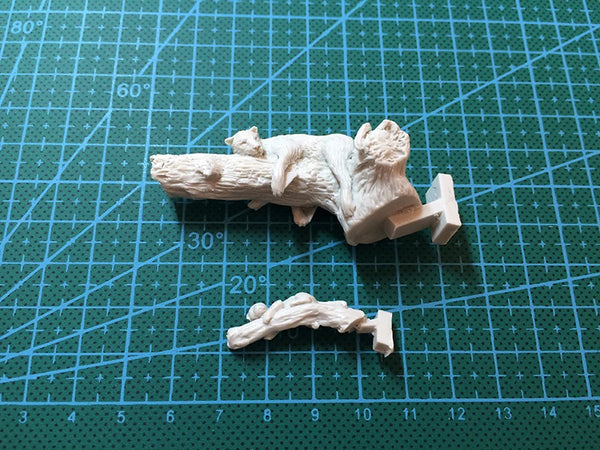 1/35 Leopards, 2 Figures, Resin Model Creature Kit, Wildlife Theme, Unassembled and Unpainted