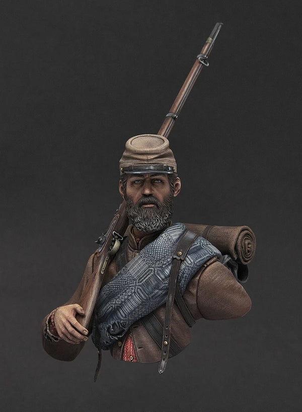 1/10 19th Century Imperial Military Officer, Resin Model Bust Kit, Unassembled and Unpainted