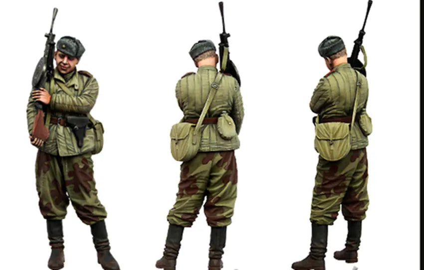 1/35 WWI Infantryman with Puttees, Resin Model Figure Kit, Unassembled and Unpainted