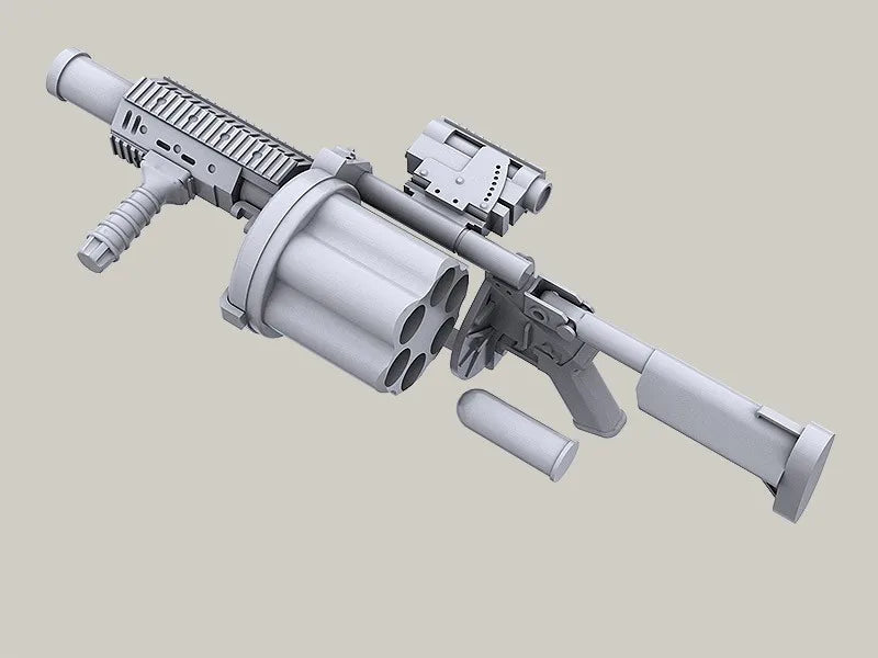1/35 Modern M32 Multiple Grenade Launcher & Trijicon RX01, Resin Model Accessory Kit, Unpainted