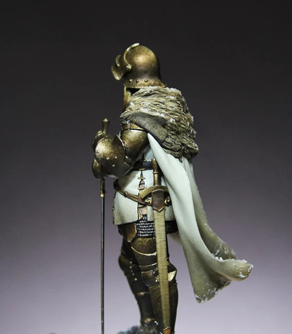 75mm Medieval Teutonic Knight, Resin Model Figure Kit, Unassembled and Unpainted