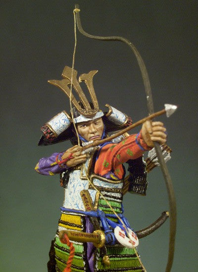 54mm Medieval Samurai Archer, Resin Model Figure Kit, Unassembled and Unpainted