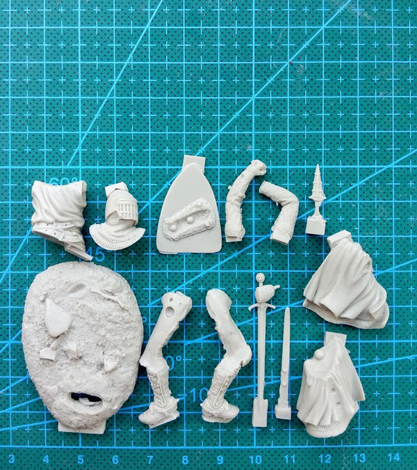 54mm Medieval Florentine Knight, Resin Model Figure Kit, Unassembled and Unpainted