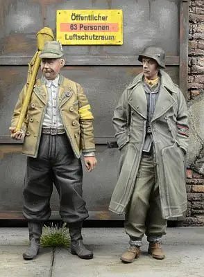 1/35 WWII German Volkssturm Militia, Resin Model Figure Kit, Unassembled and Unpainted