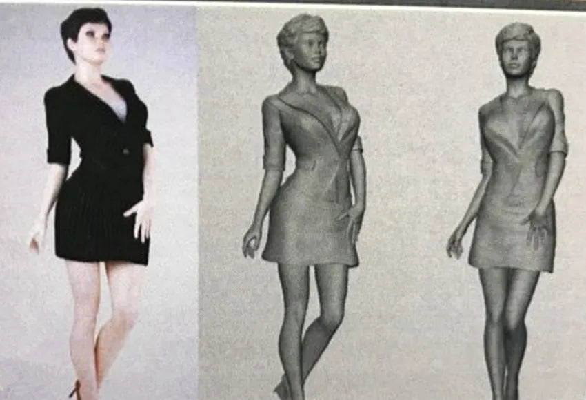 1/24 Modern Fashion, 2 Figures, Resin Model Bust Kit, Unassembled and Unpainted