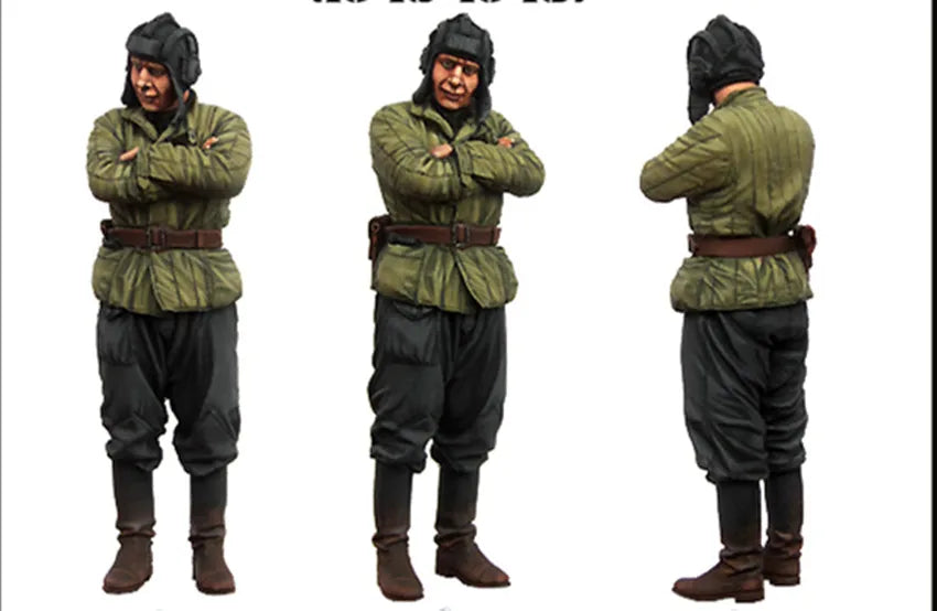 1/35 Modern Infantryman Arms Crossed, Resin Model Figure Kit, Unassembled and Unpainted