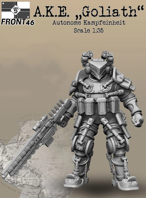 1/35 A.K.E. Goliath Mecha, Resin Model Vehicle Kit, Sci-Fi Theme, Unassembled and Unpainted