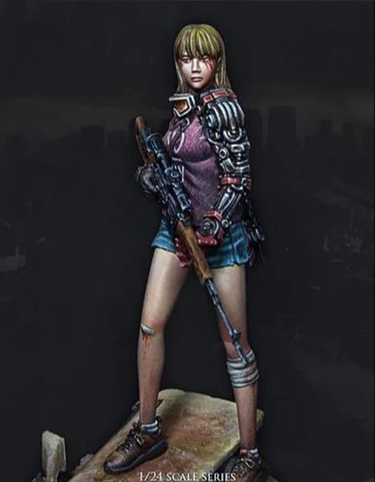 Cyberpunk Female Soldier — 1/24 Resin Figure