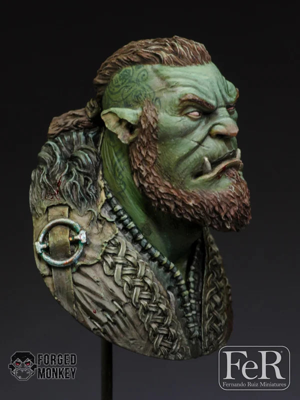 1/12 Norse Orc Hero Warrior, Resin Model Bust Kit, Fantasy Theme, Unassembled and Unpainted
