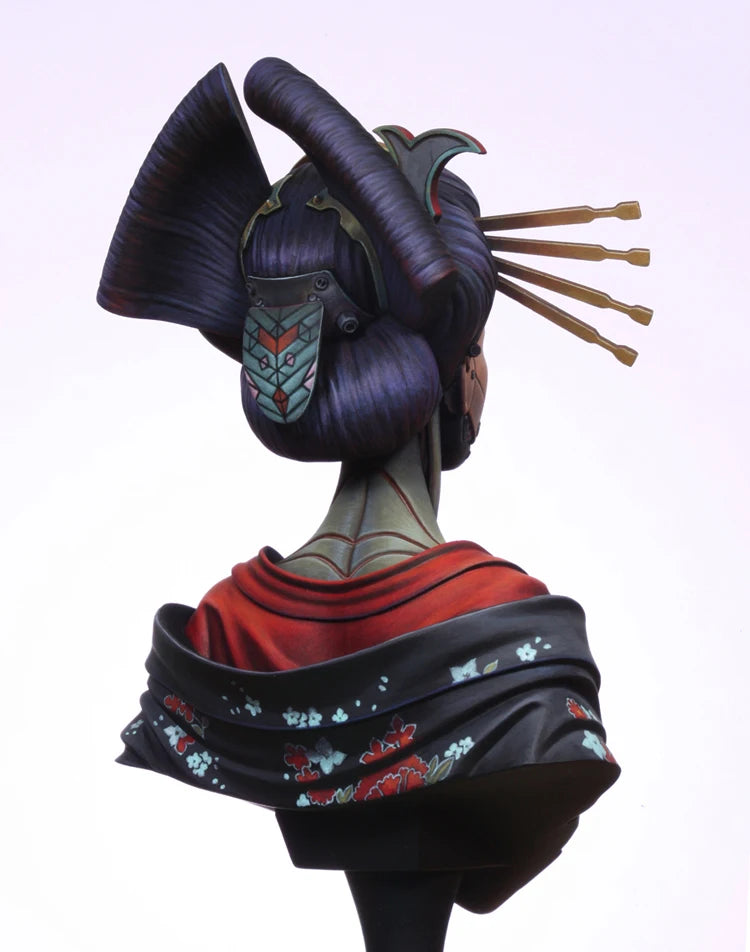 1/10 Mechanical Queen, Resin Model Bust Kit, Fantasy Theme, Unassembled and Unpainted