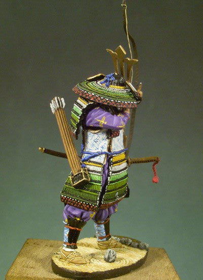 54mm Medieval Samurai Archer, Resin Model Figure Kit, Unassembled and Unpainted