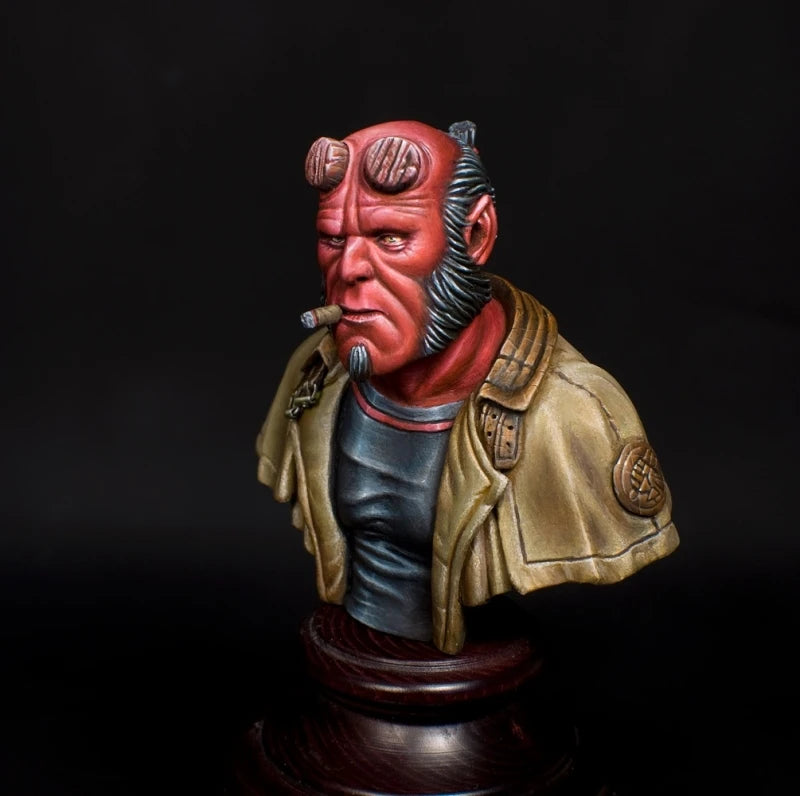 Demon Character, Resin Model Bust Kit, Fantasy Theme, Unassembled and Unpainted