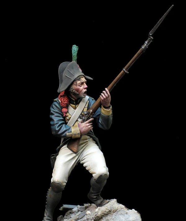 75mm Napoleonic Infantryman, Resin Model Figure Kit, Unassembled and Unpainted