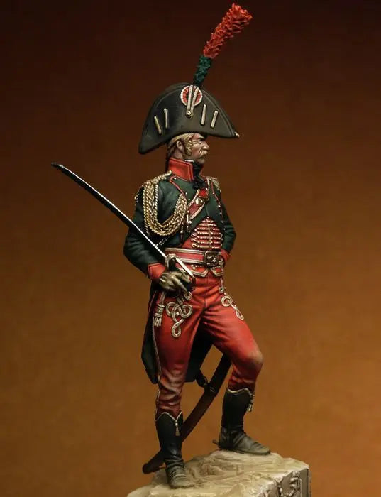 75mm Napoleonic Egyptian Officer of the Guide, Resin Model Figure Kit, Unassembled and Unpainted