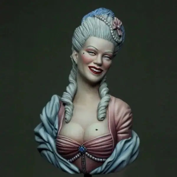 1/10 18th Century Rococo Female, Resin Model Bust Kit, Unassembled and Unpainted