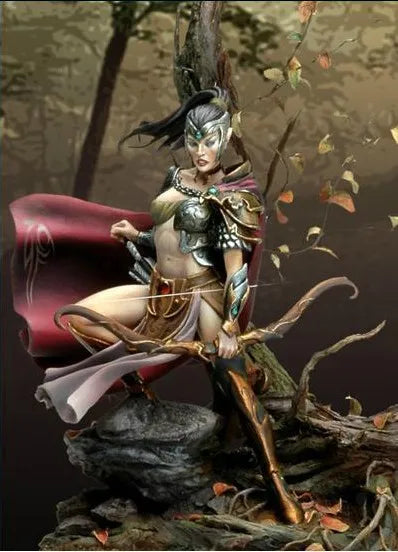 54mm Night Elf, Resin Model Figure Kit, Fantasy Theme, Unassembled and Unpainted