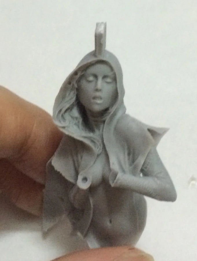 1/18 Dark Fantasy Gothic Beauty, Resin Model Bust Kit, Fantasy Theme, Unassembled and Unpainted