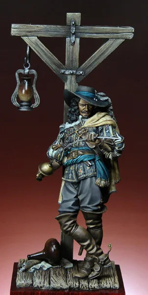 75mm Napoleonic French Officer with Surveying Instrument, Resin Model Figure Kit, Unassembled and Unpainted