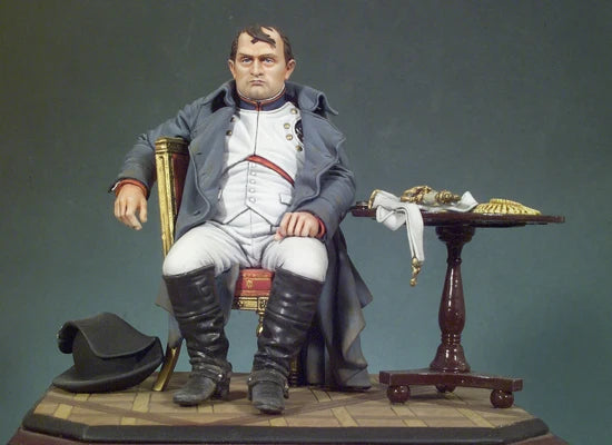 90mm Napoleonic French Officer, Resin Model Bust Kit, Unassembled and Unpainted