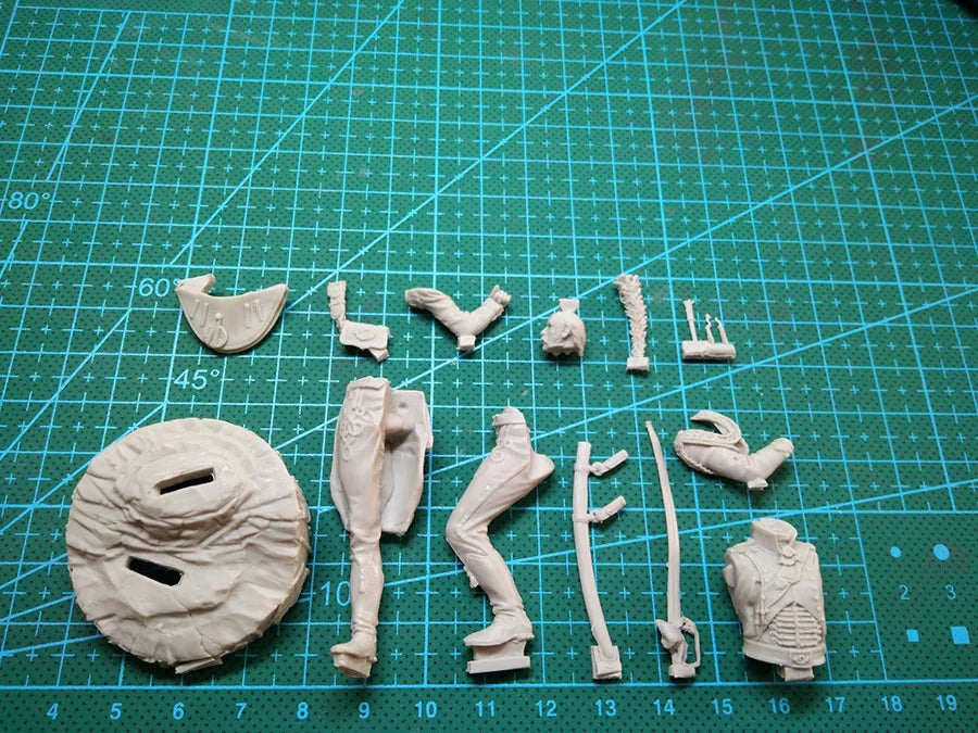 75mm Napoleonic Egyptian Officer of the Guide, Resin Model Figure Kit, Unassembled and Unpainted