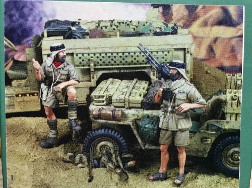 1/35 WWII British North Africa Infantryman, Resin Model Figure Kit, Unassembled and Unpainted
