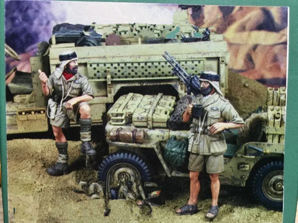 1/35 WWII British North Africa Infantryman, Resin Model Figure Kit, Unassembled and Unpainted