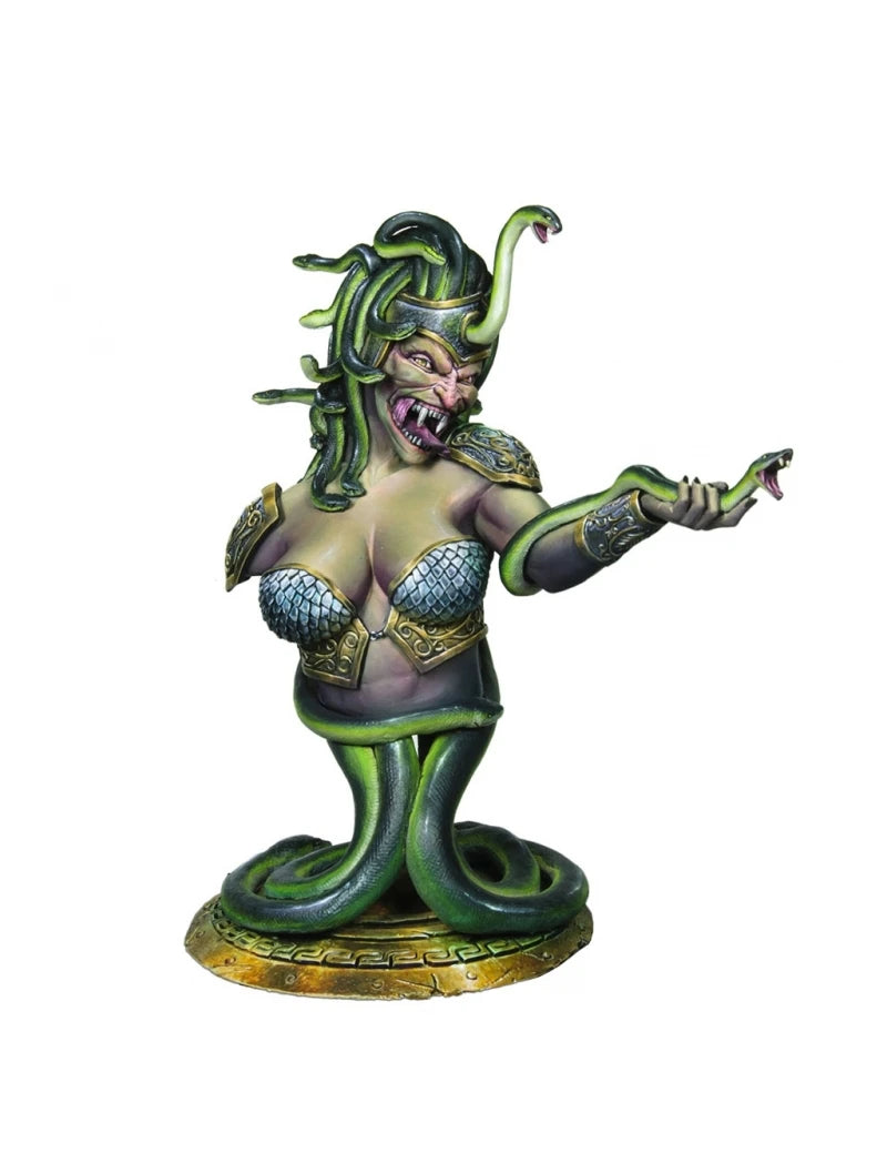 1/8 Medusa with Interchangeable Heads, Resin Model Bust Kit, Mythology Theme, Unassembled and Unpainted
