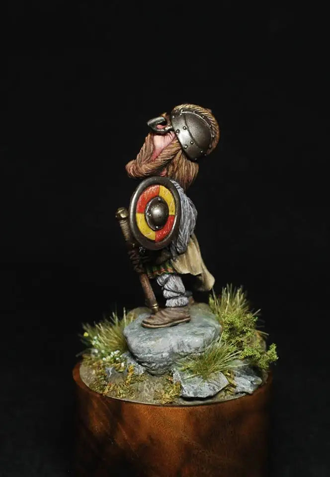 40mm Dwarf Warrior, Resin Model Figure Kit, Fantasy Theme, Unassembled and Unpainted