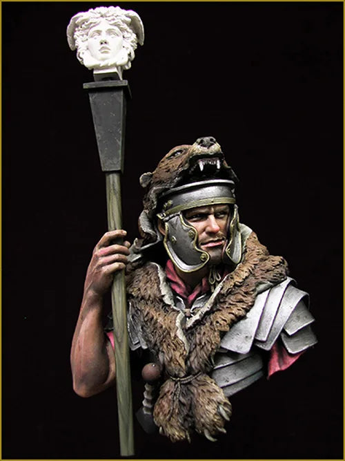 1/10 Ancient Rome Legionnaire, Resin Model Bust Kit, Unassembled and Unpainted