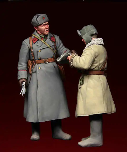 1/35 WWII Soviet Armored Officers, 6 Figures, Resin Model Figure Kit, Unassembled and Unpainted