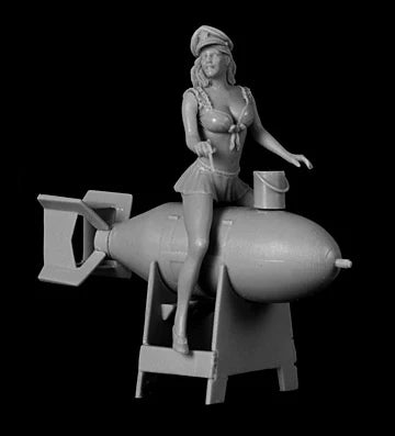 1/32 US Pin-up Girls, Resin Model Figure Kit, Unassembled and Unpainted
